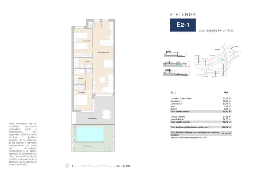 2 soverom Leilighet til salgs i Alfaz del Pi / L'Alfas del Pi med svømmebasseng - € 292 000 (Ref: 9973736)