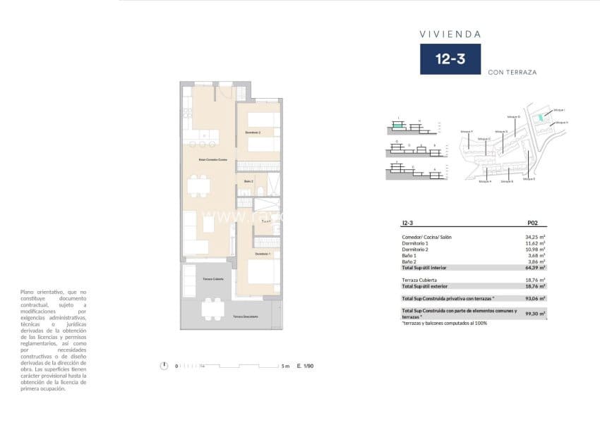 2 soverom Leilighet til salgs i Alfaz del Pi / L'Alfas del Pi med svømmebasseng - € 274 000 (Ref: 9973738)
