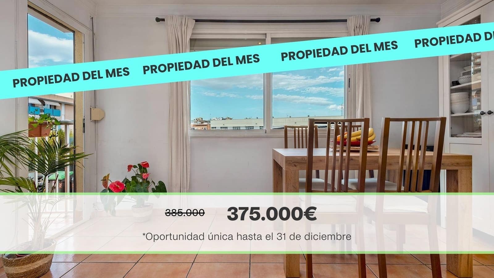 3 camera da letto Appartamento in vendita in Palma de Mallorca - 375.000 € (Rif: 9367383)
