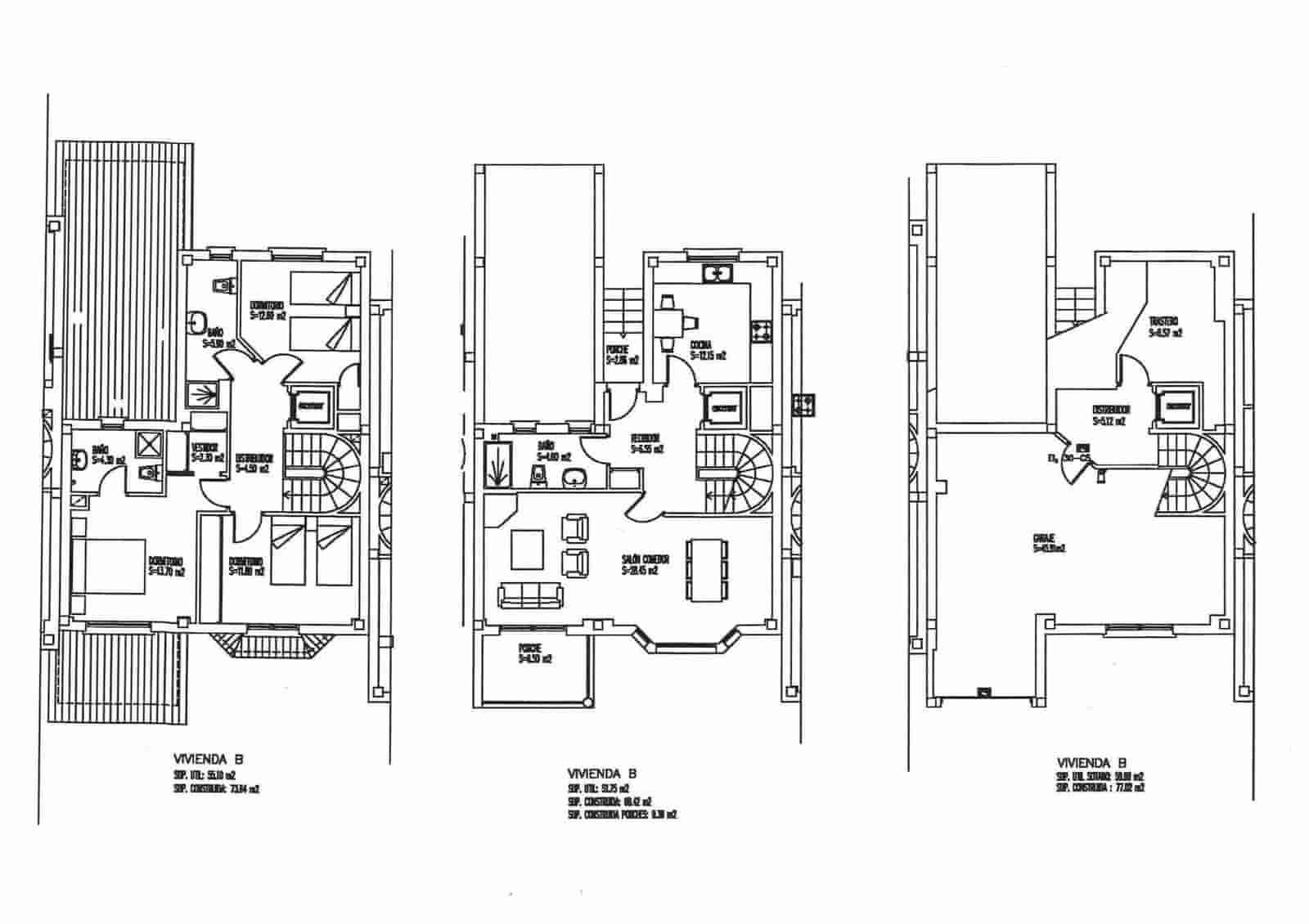 4 slaapkamer Rijtjeshuis te koop in Moana met garage - € 490.000 (Ref: 9862027)
