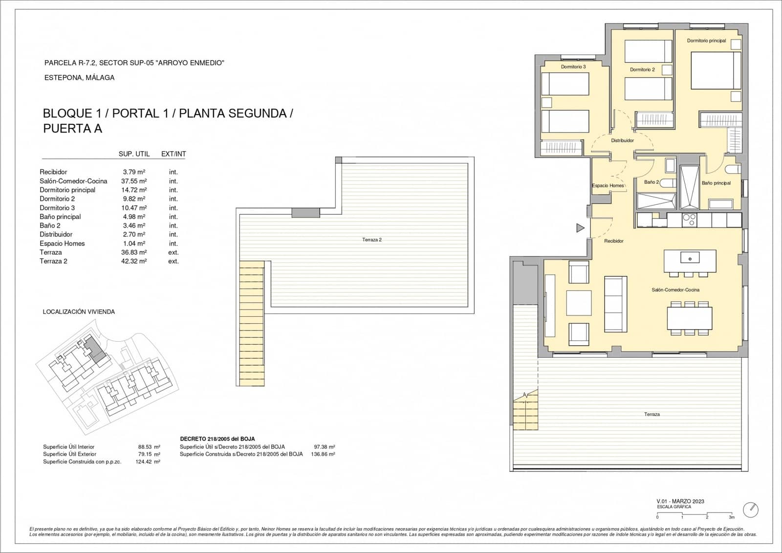 3 sovrum Takvåning till salu i Estepona med pool garage - 555 000 € (Ref: 7991442)