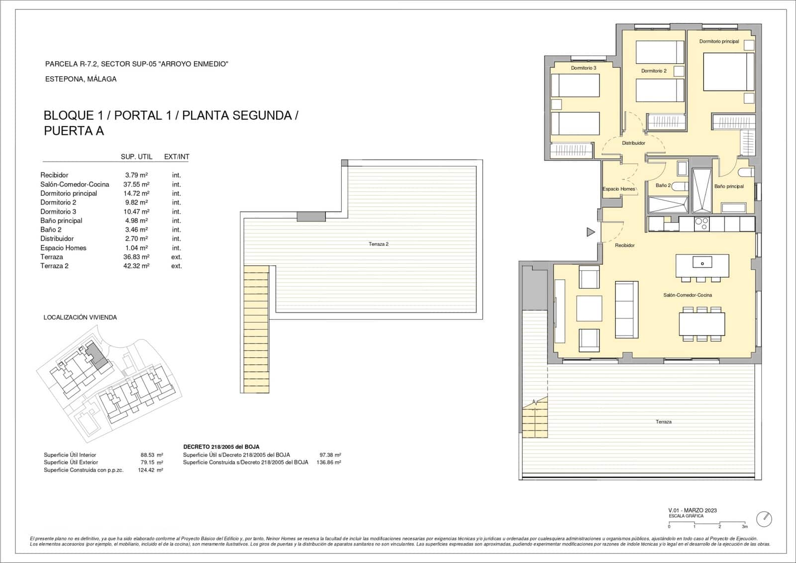 3 soverom Penthouse til salgs i Estepona med svømmebasseng garasje - € 555 000 (Ref: 7991442)