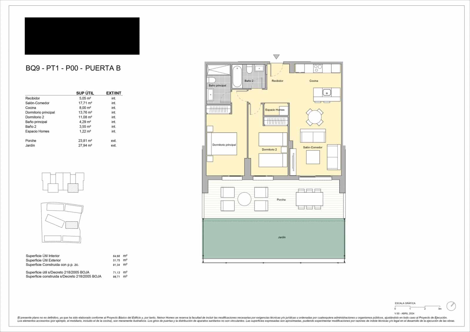 2 soverom Leilighet til salgs i Estepona med svømmebasseng garasje - € 304 000 (Ref: 8390095)