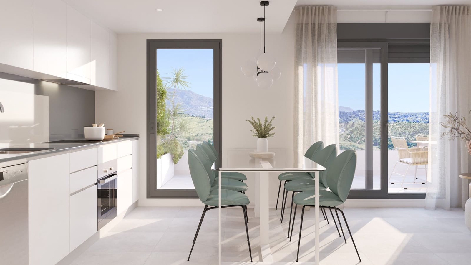 Apartamento de 3 habitaciones en La Cala de Mijas en venta con piscina garaje - 385.000 € (Ref: 8638201)