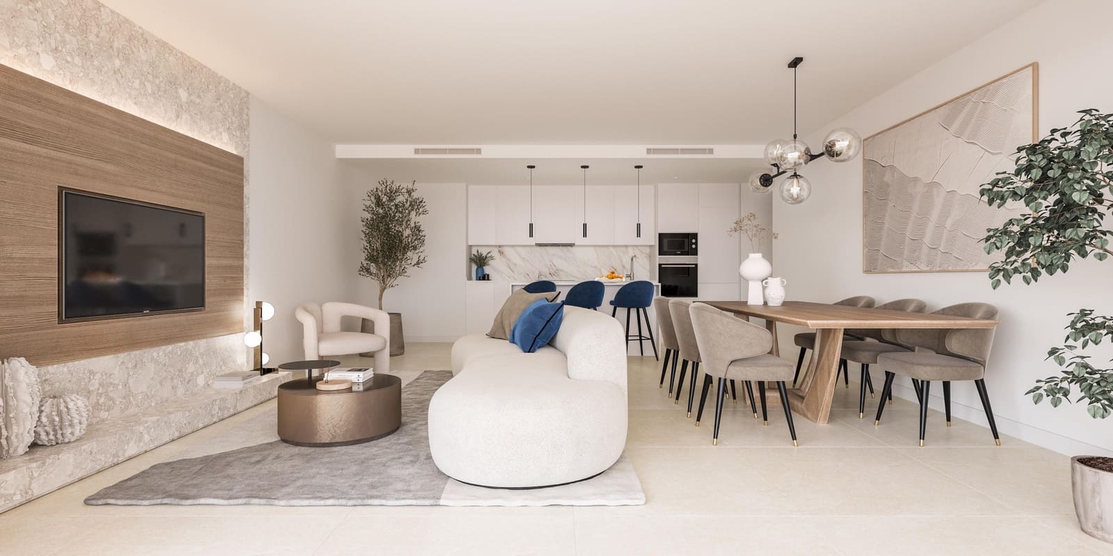 Apartamento de 3 habitaciones en New Golden Mile en venta con piscina garaje - 514.000 € (Ref: 8878287)