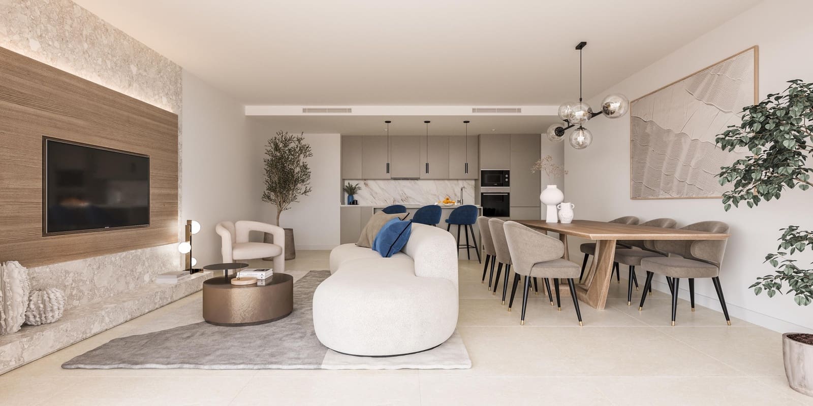 Apartamento de 3 habitaciones en New Golden Mile en venta con piscina garaje - 514.000 € (Ref: 8878287)