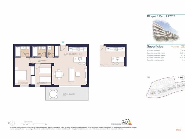 2 quarto Apartamento para venda em Dénia com piscina garagem - 333 000 € (Ref: 10078678)