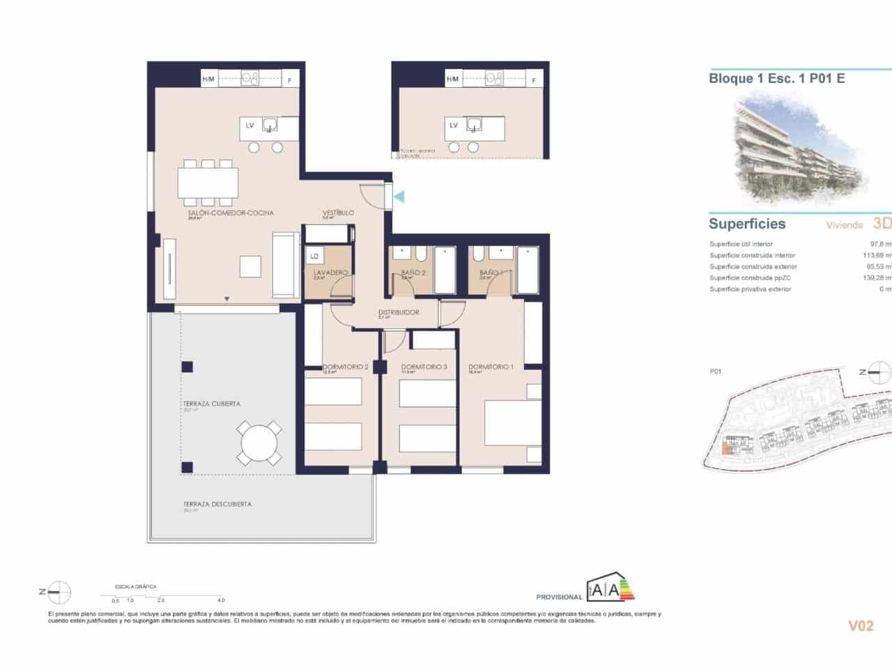 3 soveværelse Lejlighed til salg i Denia med swimmingpool garage - € 395.000 (Ref: 10078679)