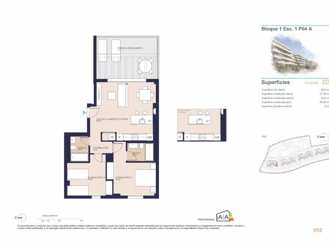 2 sovrum Lägenhet till salu i Denia med pool garage - 412 000 € (Ref: 10081796)