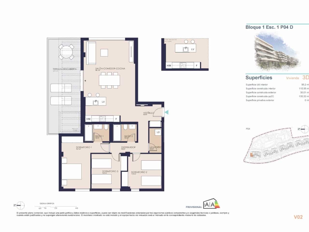3 soveværelse Lejlighed til salg i Denia med swimmingpool garage - € 515.000 (Ref: 10081797)