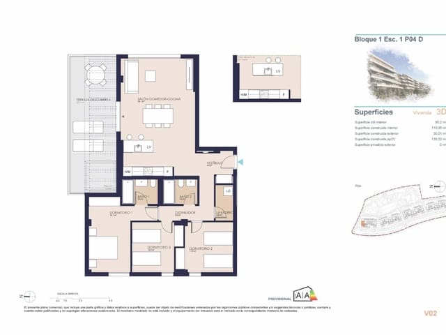 3 soverom Leilighet til salgs i Dénia med svømmebasseng garasje - € 515 000 (Ref: 10081797)