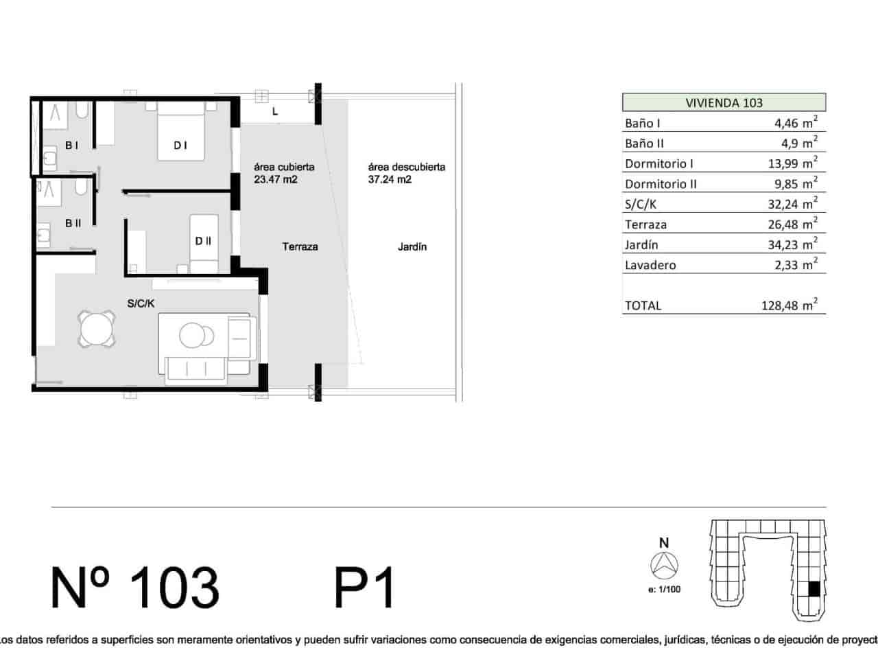 2 slaapkamer Appartement te koop in San Miguel de Salinas met zwembad garage - € 219.900 (Ref: 10130395)