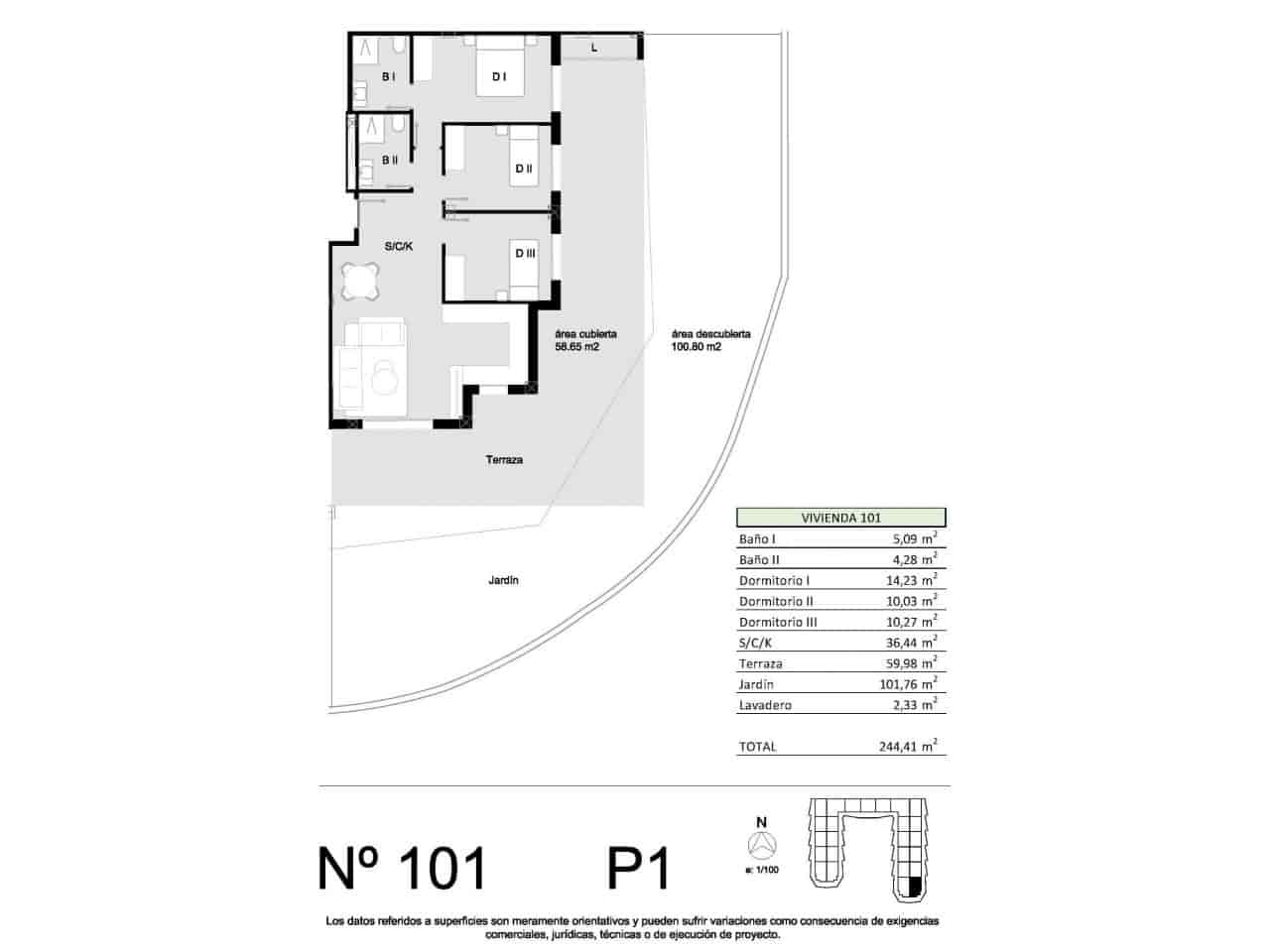 3 slaapkamer Appartement te koop in San Miguel de Salinas met zwembad garage - € 259.900 (Ref: 10130396)