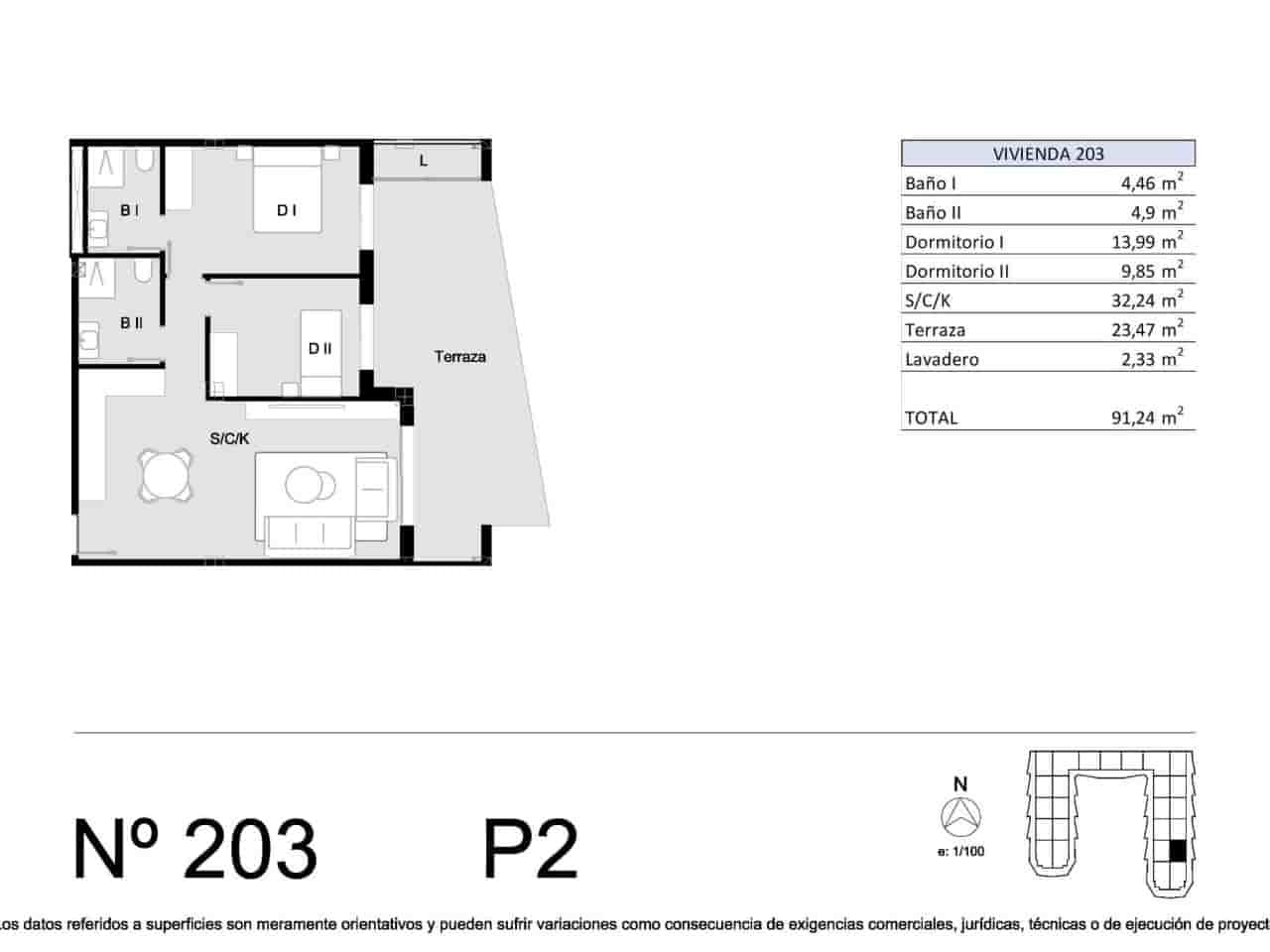 2 bedroom Apartment for sale in San Miguel de Salinas with pool garage - € 194,900 (Ref: 10130398)