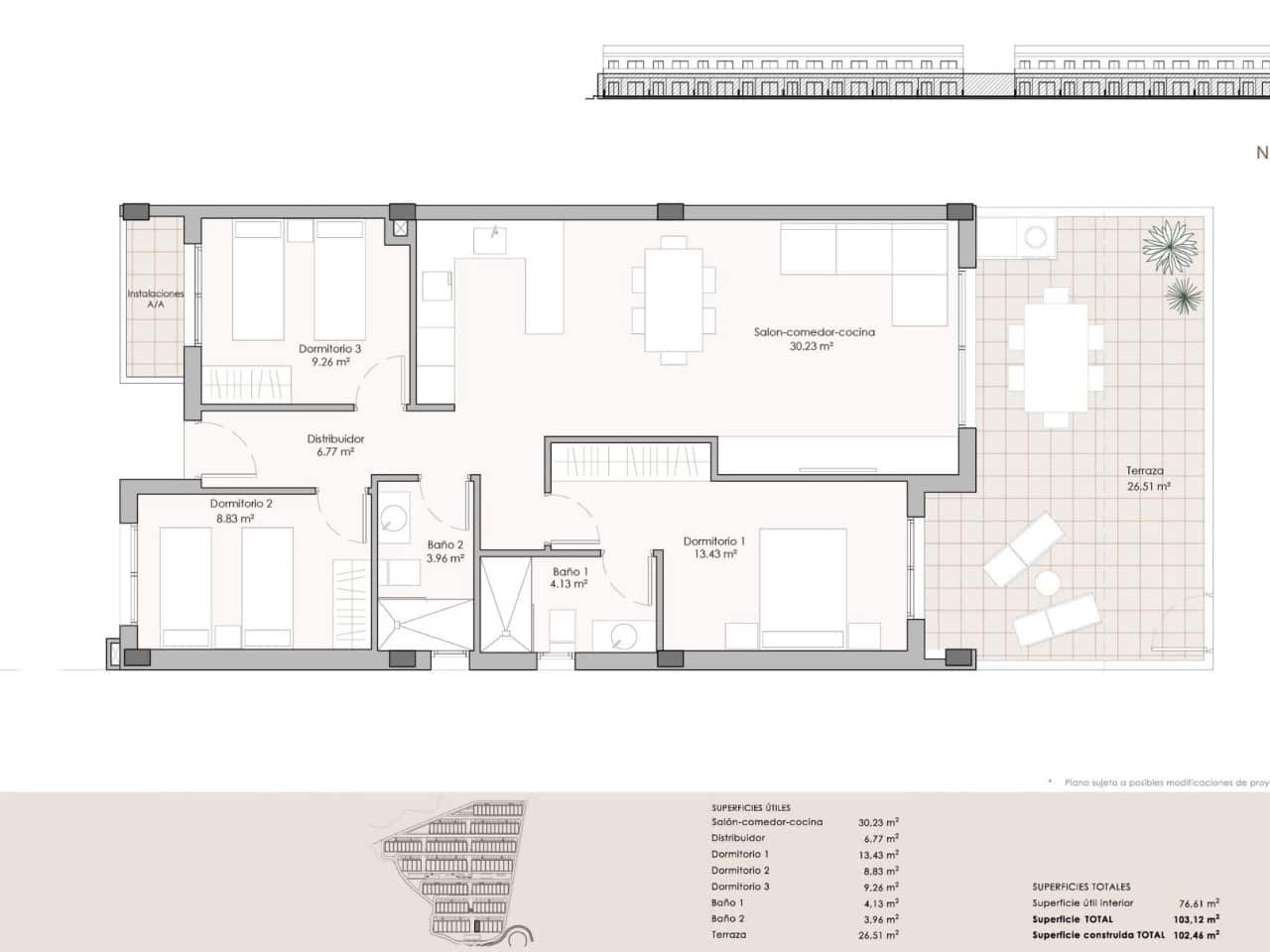 3 camera da letto Appartamento in vendita in Pulpi con piscina garage - 229.900 € (Rif: 10132920)