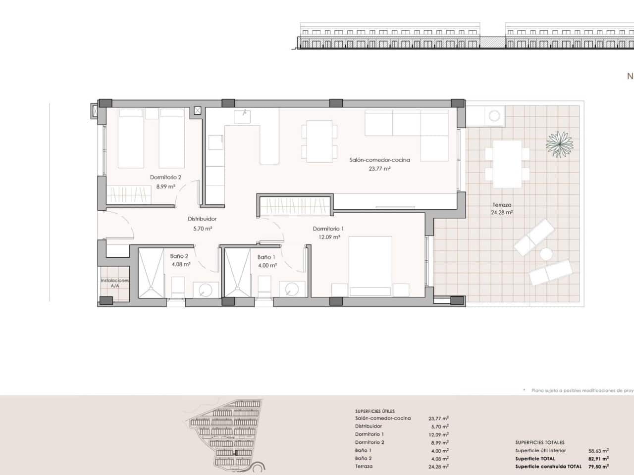 2 sypialnia Apartament na sprzedaż w Pulpi z basenem garażem - 199 900 € (Ref: 10132923)