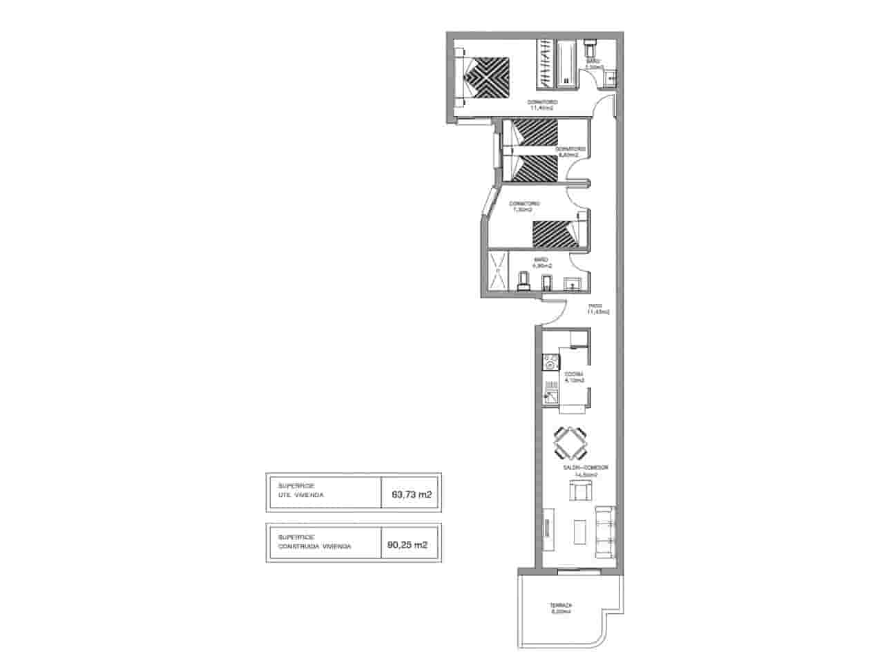 3 soverom Leilighet til salgs i Torrevieja - € 179 000 (Ref: 10132924)