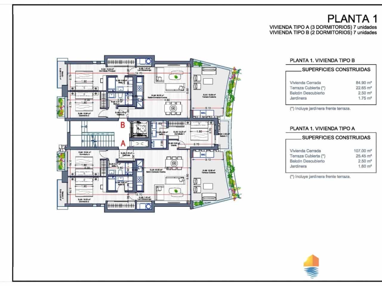 2 sovrum Lägenhet till salu i La Manga Club med pool - 380 000 € (Ref: 7550639)