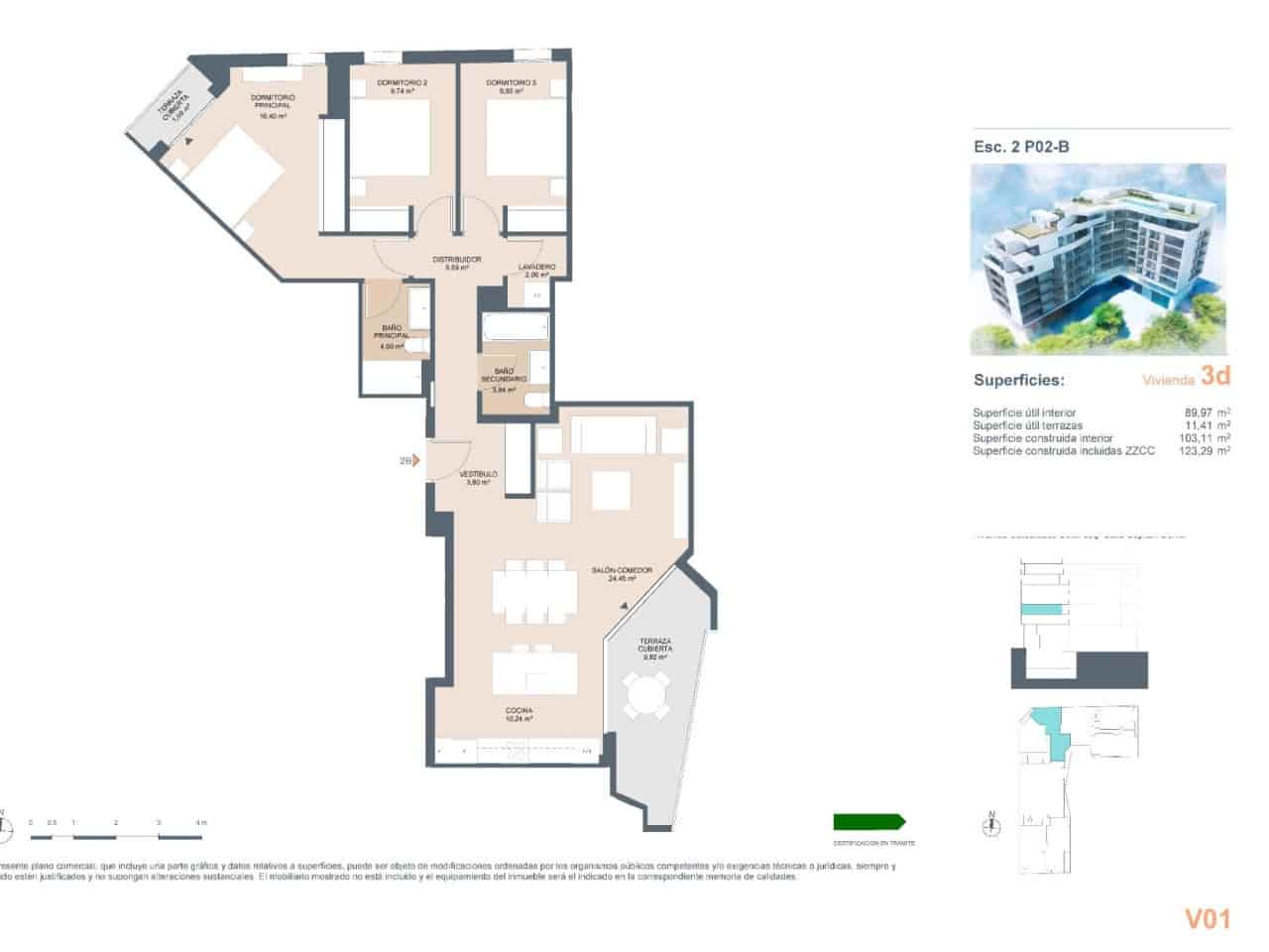 4 bedroom Apartment for sale in Alicante / Alacant city with pool - € 471,600 (Ref: 7550665)