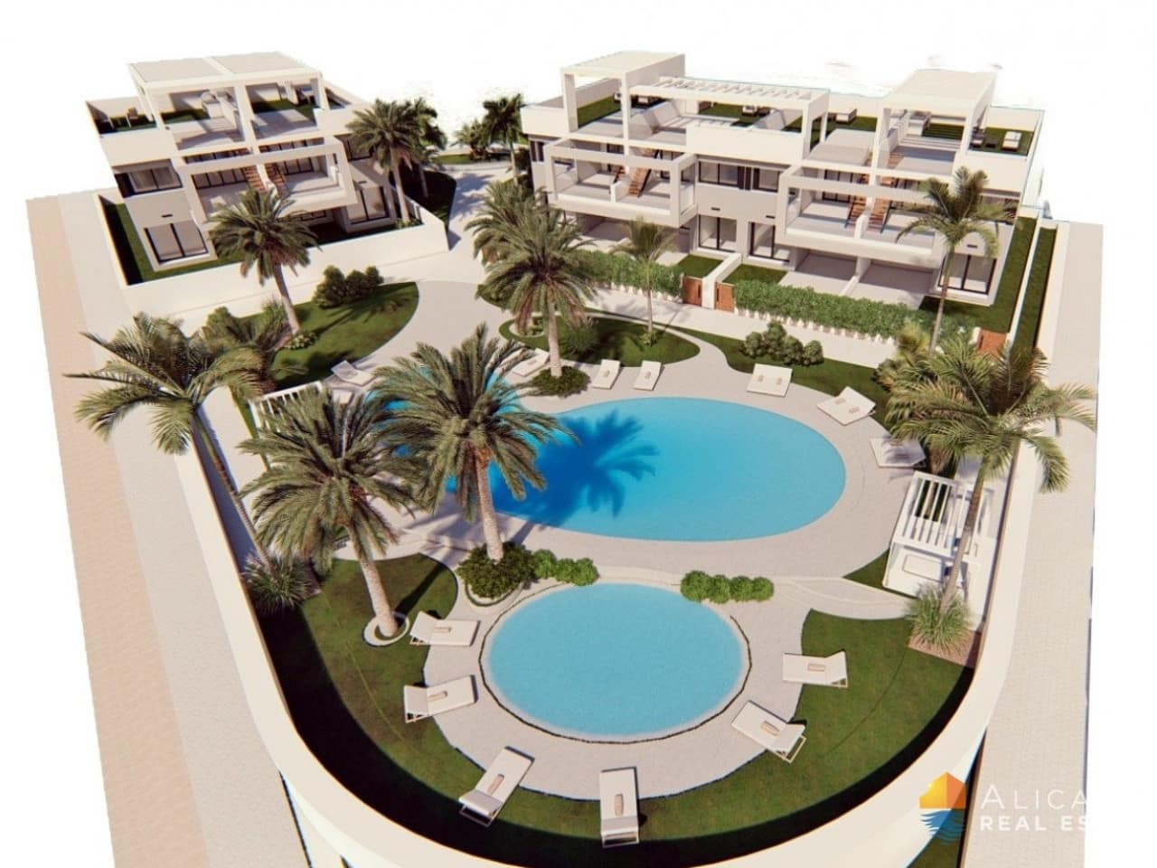 2 sovrum Villa till salu i Los Balcones med pool - 309 900 € (Ref: 7552729)