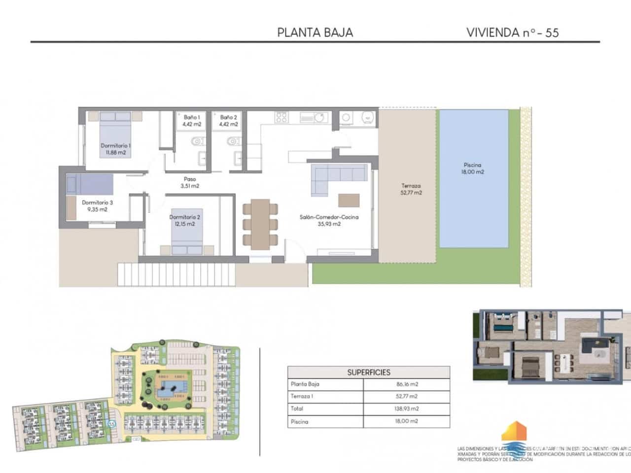 3 bedroom Villa for sale in Finestrat with pool garage - € 399,900 (Ref: 7552808)