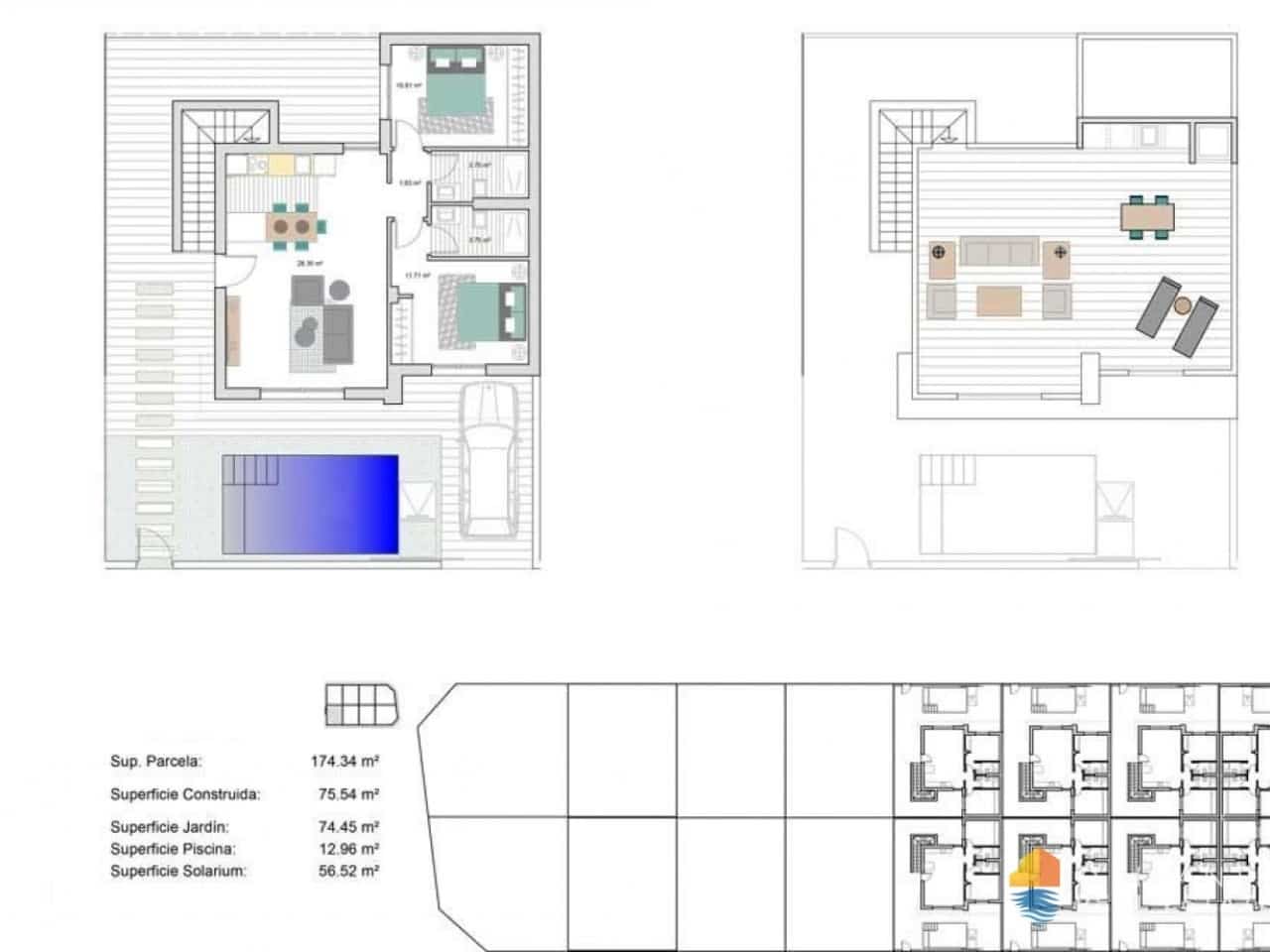 2 sovrum Villa till salu i Roldan med pool - 299 900 € (Ref: 7558648)