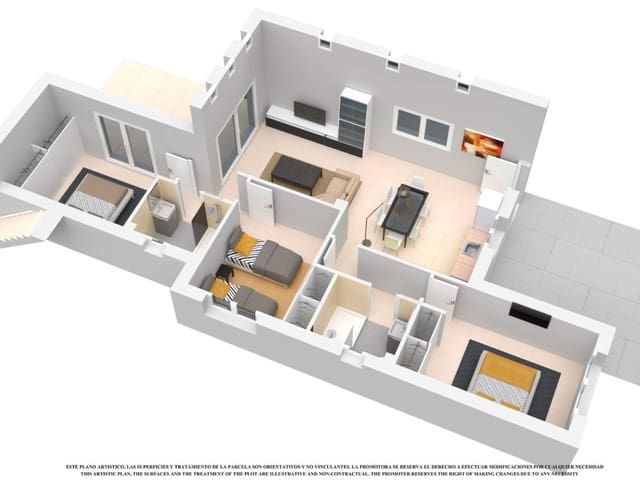 3 makuuhuone Huvila myytävänä paikassa Las Lomas de Rame - Bahía Bella, Los Alcázares - 382 500 € (Ref: 7558663)