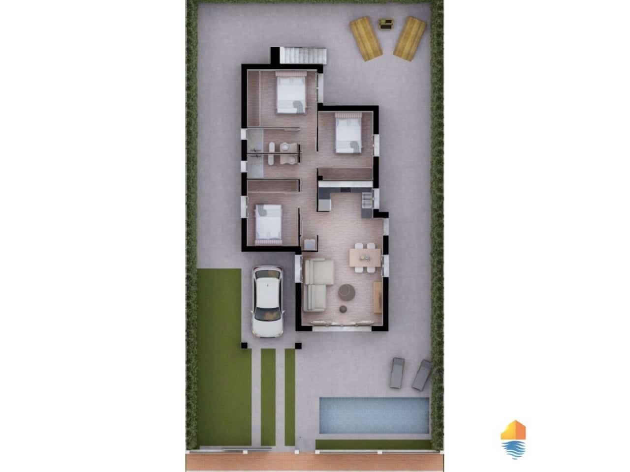 3 chambre Villa/Maison à vendre à Los Alcazares - 383 400 € (Ref: 7558664)