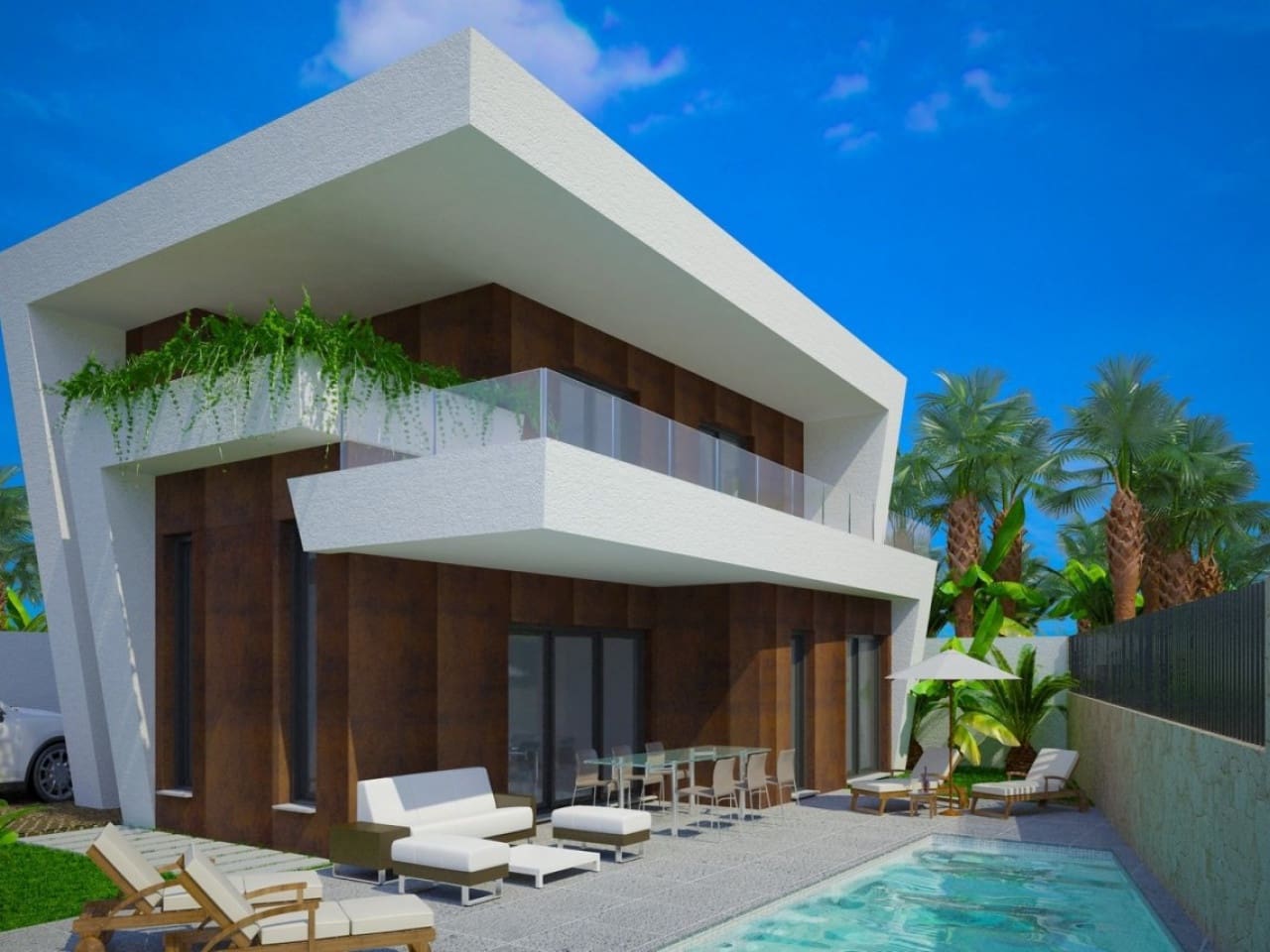 3 makuuhuone Huvila myytävänä paikassa Benijofar mukana uima-altaan - 550 000 € (Ref: 7558700)