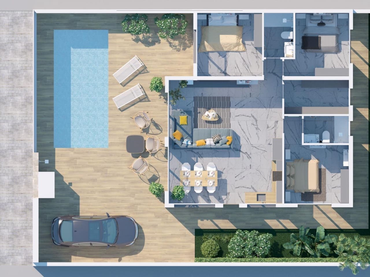 3 chambre Villa/Maison à vendre à Ciudad Quesada avec piscine - 449 500 € (Ref: 7558731)