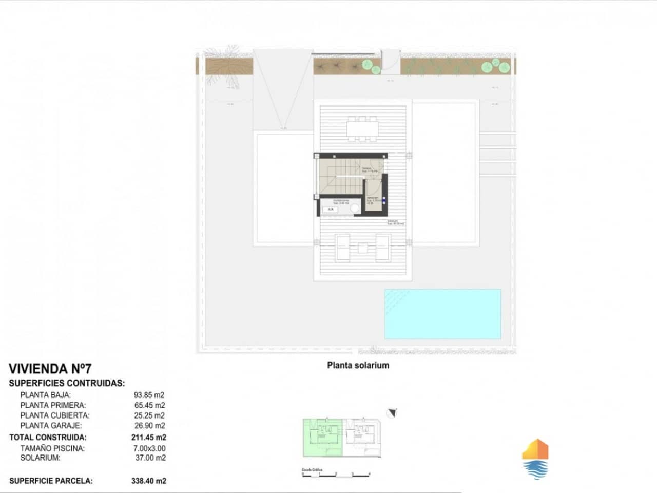 Chalet de 3 habitaciones en Pilar de la Horadada en venta con piscina - 1.795.000 € (Ref: 7558769)