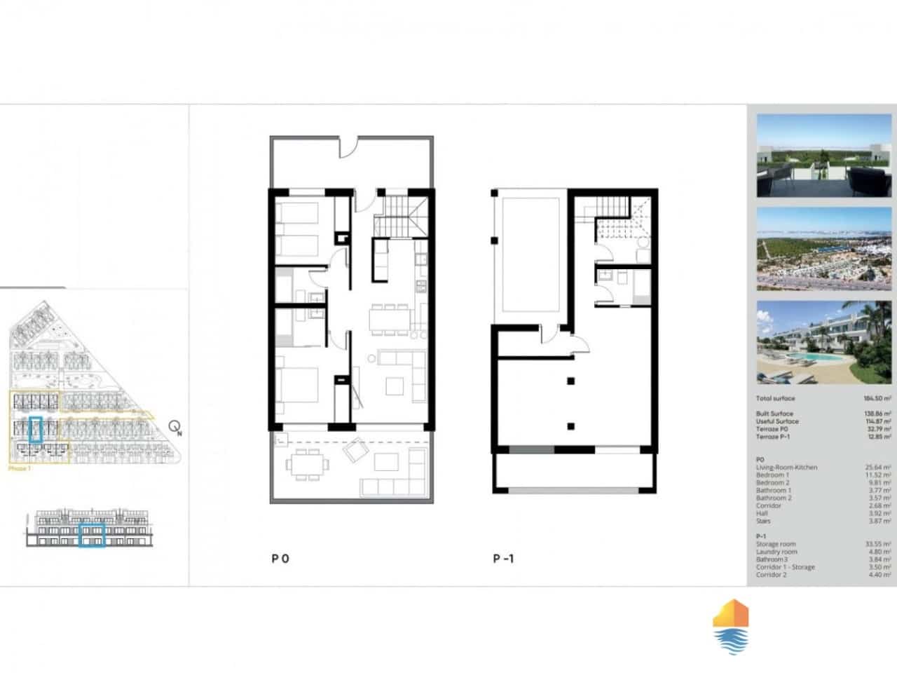 2 makuuhuone Huvila myytävänä paikassa Torrevieja mukana uima-altaan - 309 000 € (Ref: 7558799)