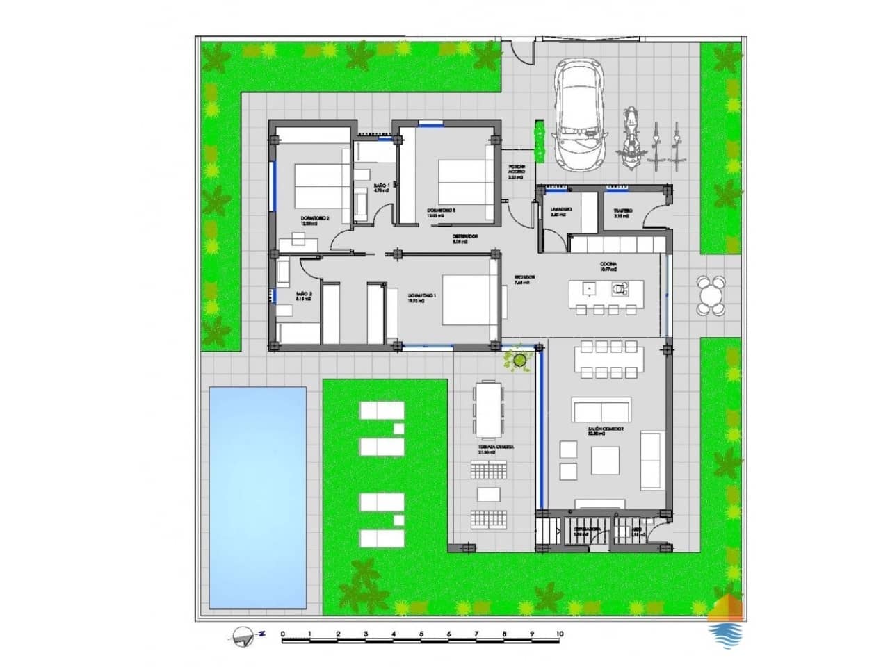 3 soveværelse Villa til salg i Mar de Cristal med swimmingpool - € 549.000 (Ref: 7558850)