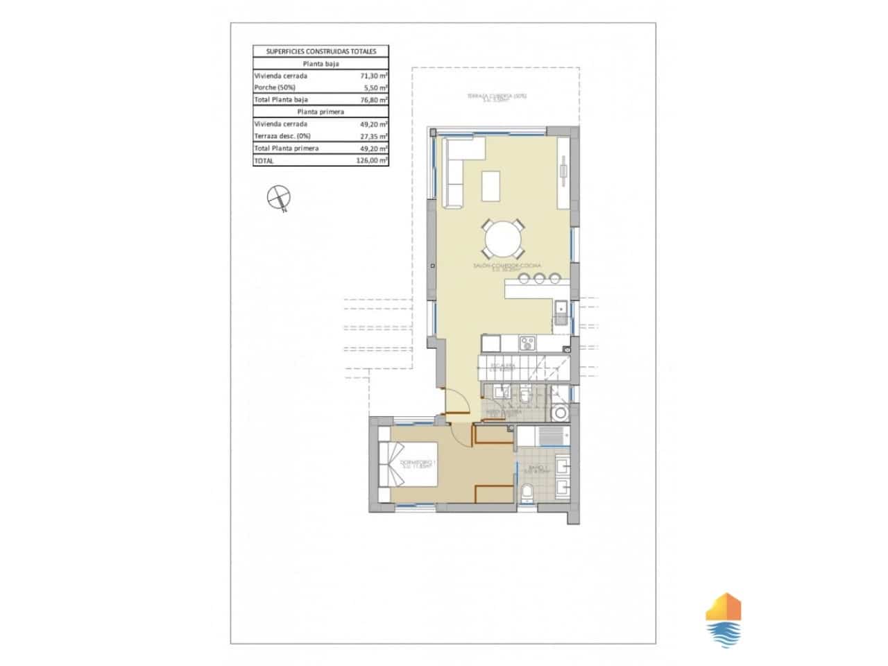 3 sovrum Villa till salu i Pilar de la Horadada med pool - 460 000 € (Ref: 7561704)