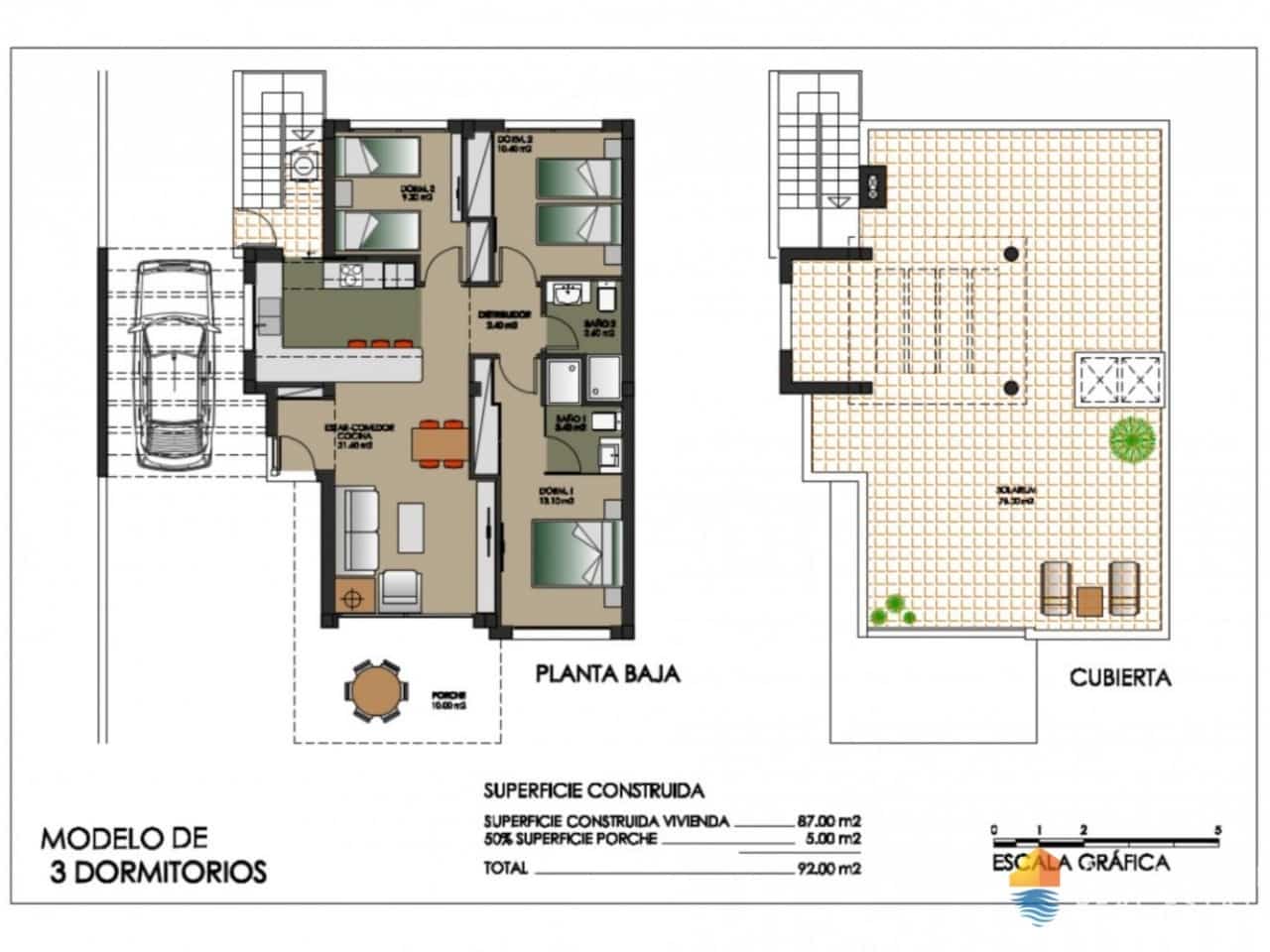 3 sypialnia Willa na sprzedaż w San Miguel de Salinas z basenem - 630 000 € (Ref: 7561759)