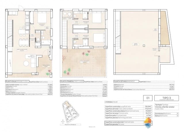 3 sovrum Villa till salu i Hondón de las Nieves med pool - 357 250 € (Ref: 7641111)