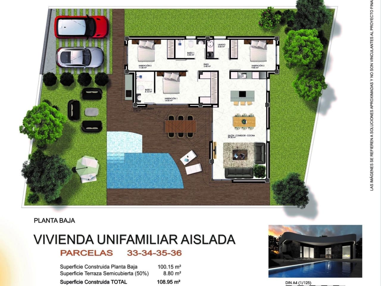 3 sovrum Villa till salu i Los Montesinos med pool - 519 000 € (Ref: 7716768)
