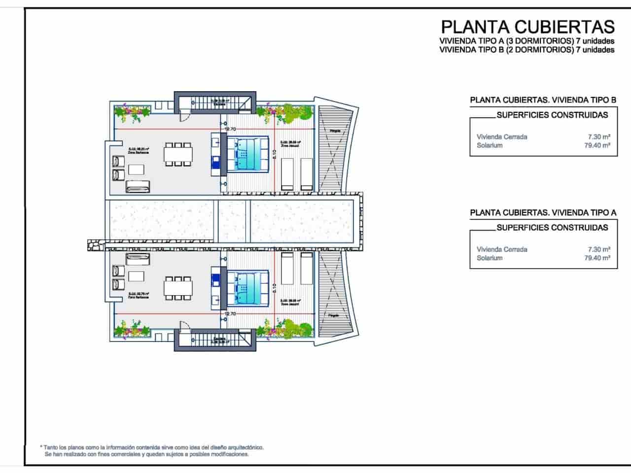 2 sovrum Lägenhet till salu i La Manga Club med pool - 580 000 € (Ref: 7849794)