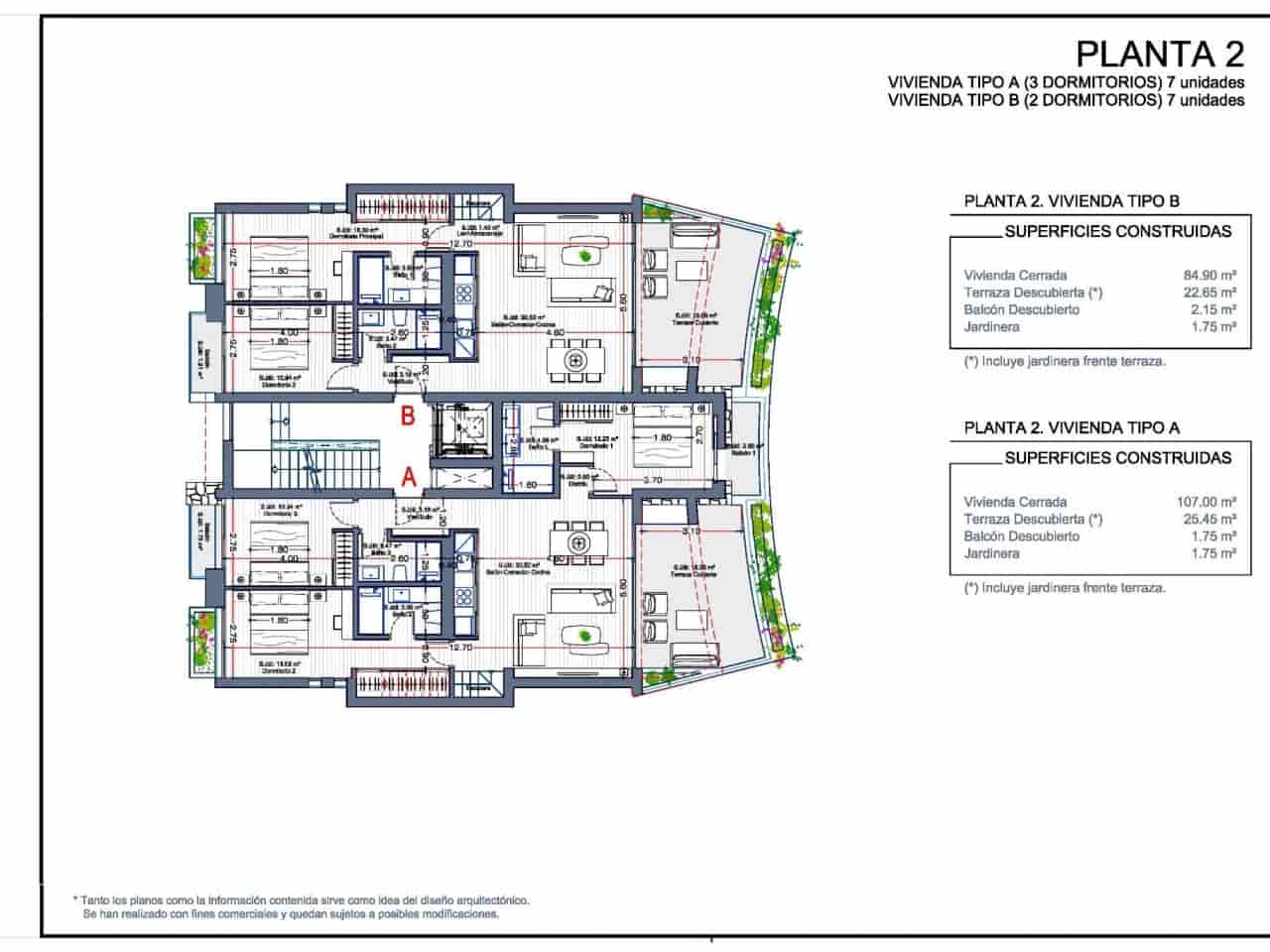 2 sovrum Lägenhet till salu i La Manga Club med pool - 580 000 € (Ref: 7849794)
