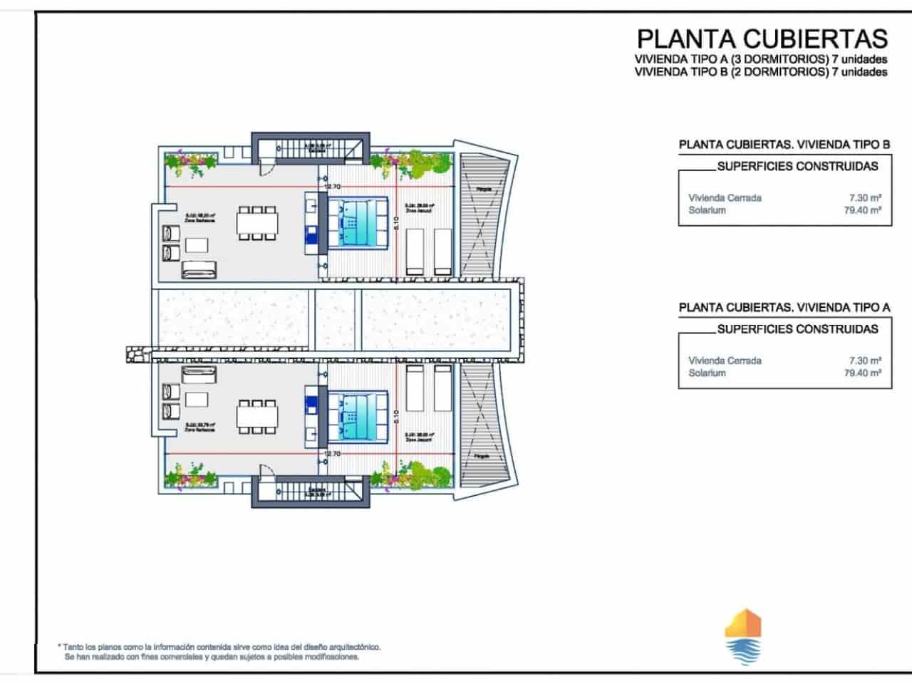 2 sovrum Lägenhet till salu i La Manga Club med pool - 580 000 € (Ref: 7849794)
