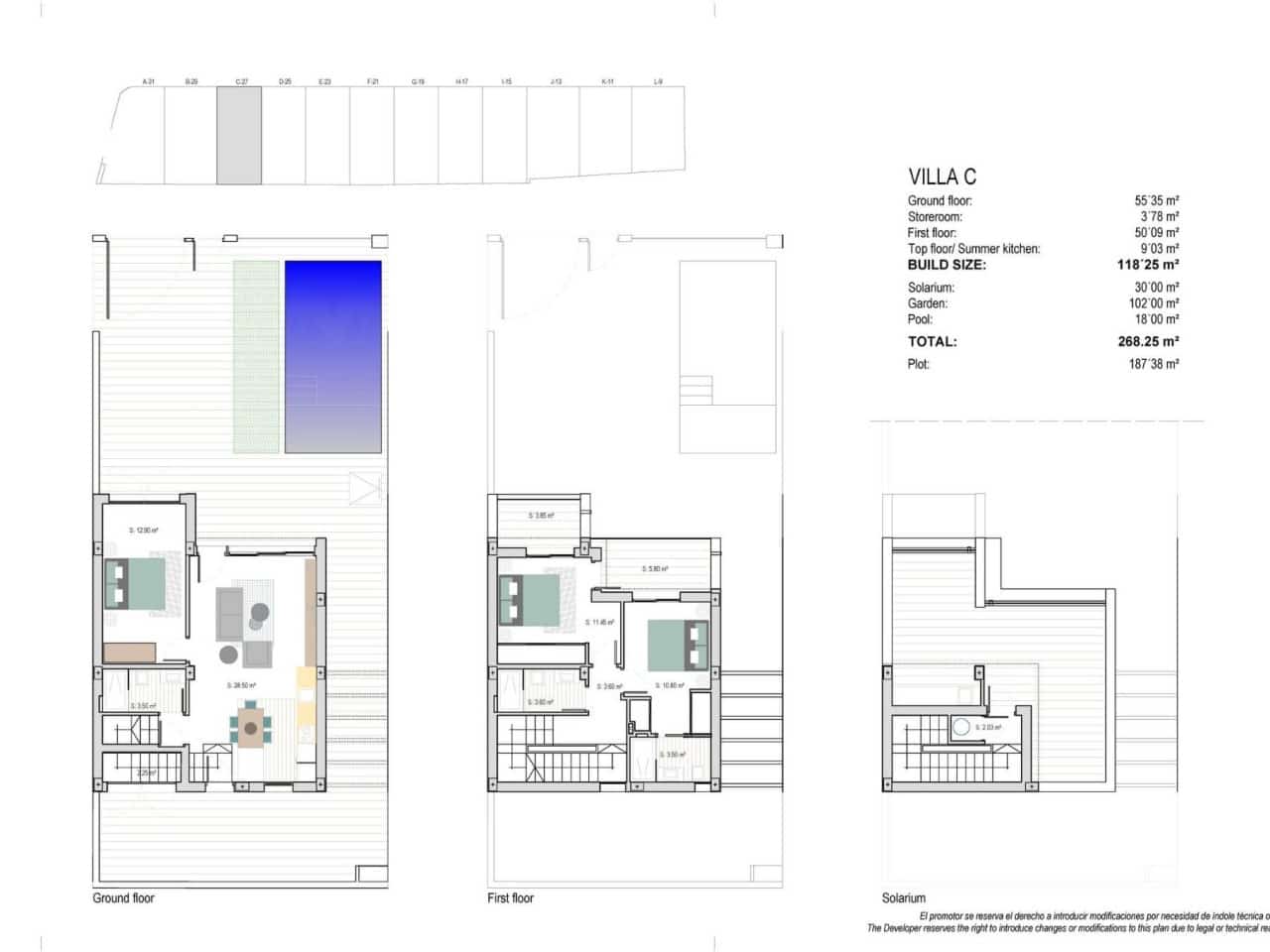 3 Zimmer Villa zu verkaufen in Los Alcazares mit Pool Garage - 659.000 € (Ref: 8515205)