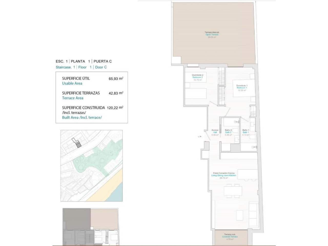 2 Zimmer Apartment zu verkaufen in La Villajoyosa / Vila Joiosa - 420.000 € (Ref: 8515208)