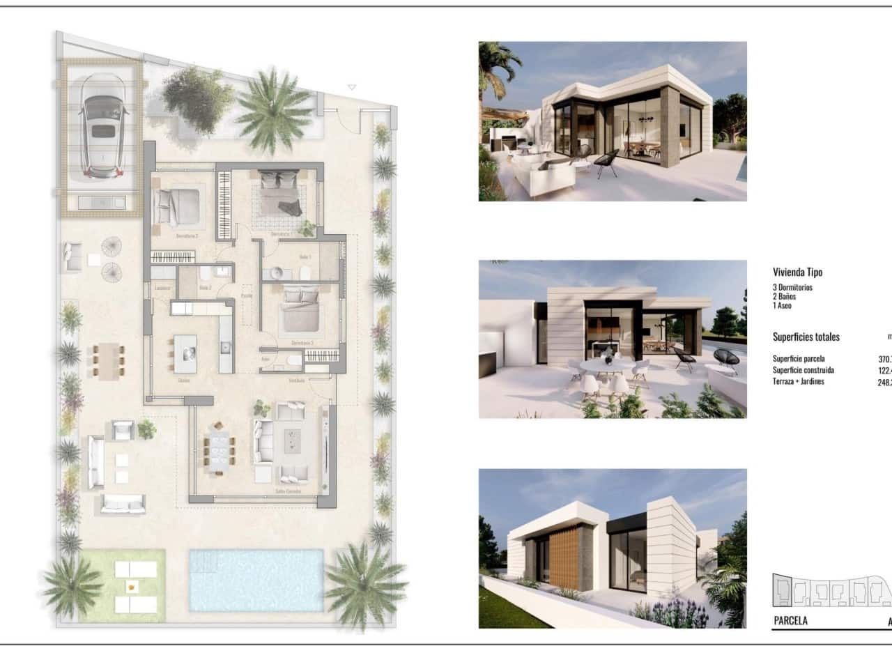 3 sovrum Villa till salu i Pilar de la Horadada med pool garage - 586 000 € (Ref: 8515309)