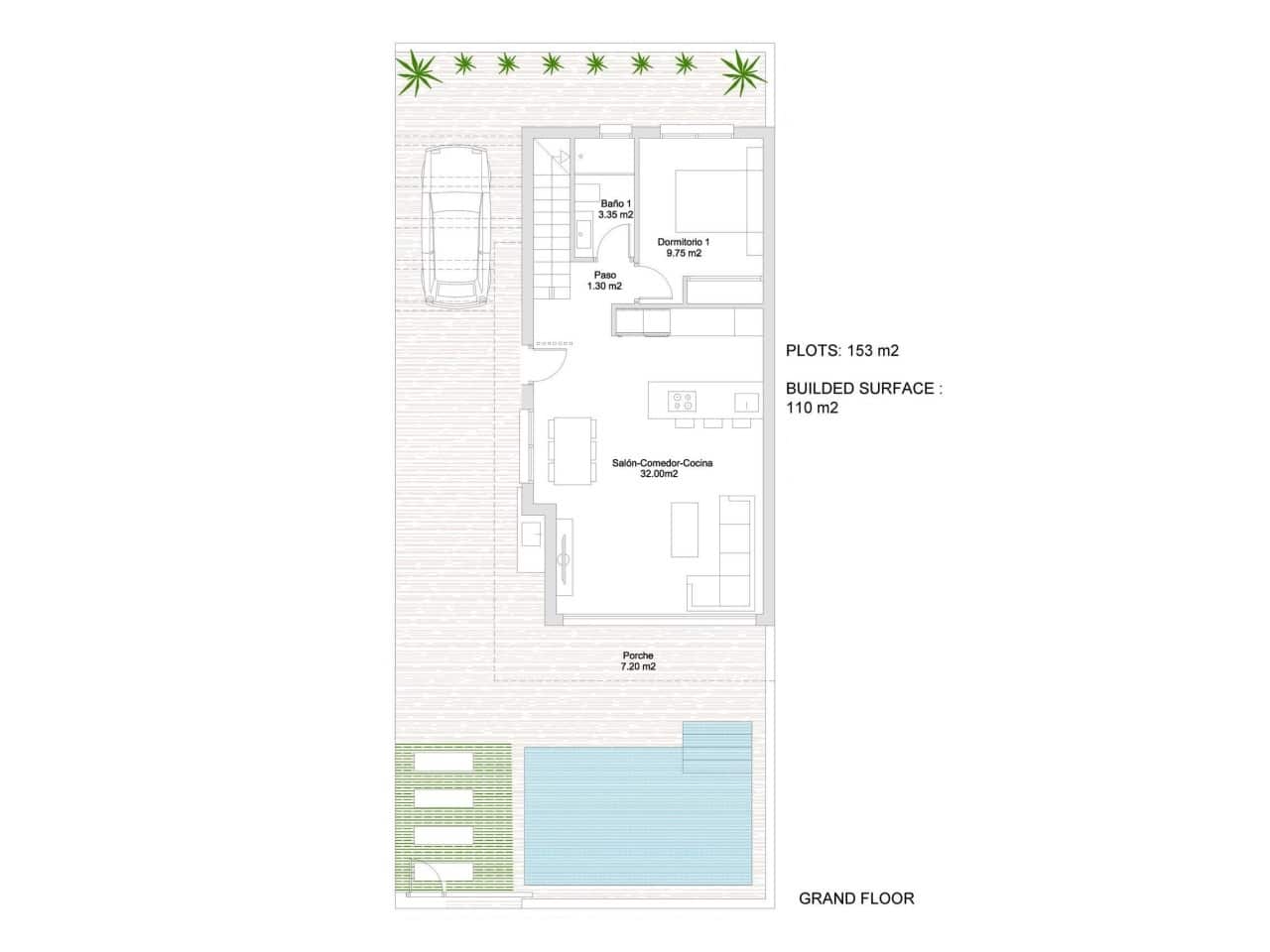 3 sovrum Villa till salu i San Javier med pool - 385 000 € (Ref: 8515320)