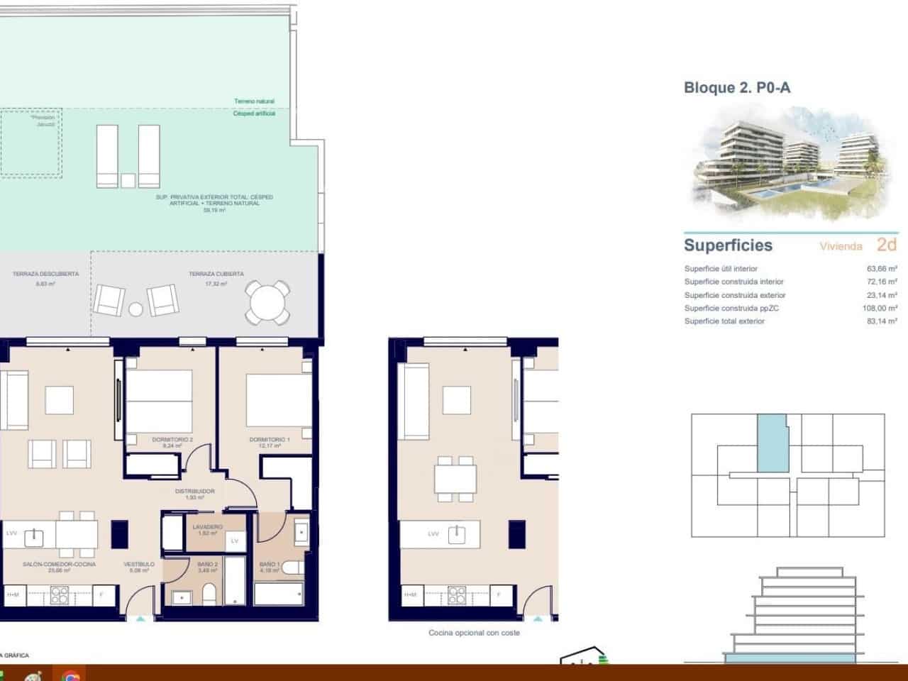2 bedroom Apartment for sale in La Villajoyosa / Vila Joiosa with pool - € 350,000 (Ref: 8515522)