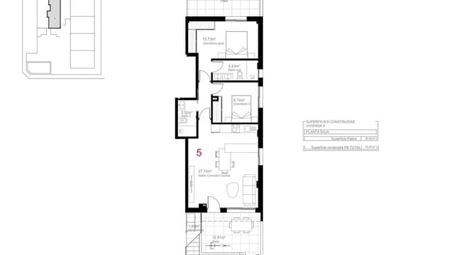 2 sovrum Villa till salu i Pilar de la Horadada ciudad, Pilar de la Horadada med pool - 269 900 € (Ref: 8549152)