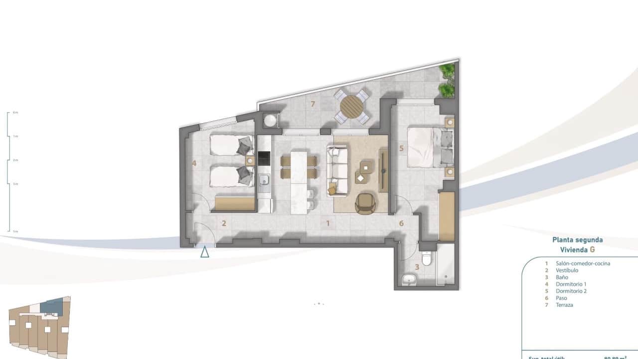 2 chambre Appartement à vendre à Lo Pagan avec piscine - 370 000 € (Ref: 8564667)