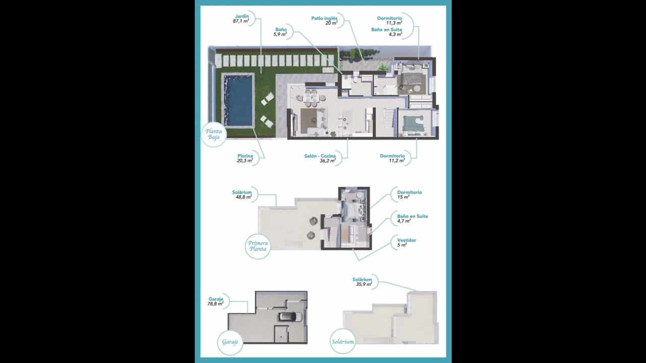 3 bedroom Villa for sale in Los Alcazares with pool - € 442,000 (Ref: 8584180)