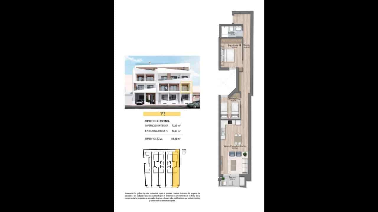 2 quarto Apartamento para venda em Torrevieja com piscina - 260 000 € (Ref: 8594945)