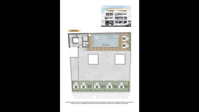 1 sovrum Lägenhet till salu i Las Piscinas Naturales, Torrevieja med pool - 239 000 € (Ref: 8594947)